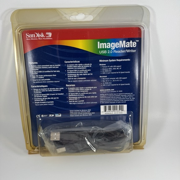 NIP SanDisk ImageMate USB 2.0 Reader/Writer SD Multi Media Card - Picture 2 of 4